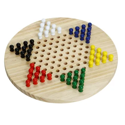 Family Fun: Discover the Classic Charm of Wooden Chinese Checkers - Perfect for All Ages