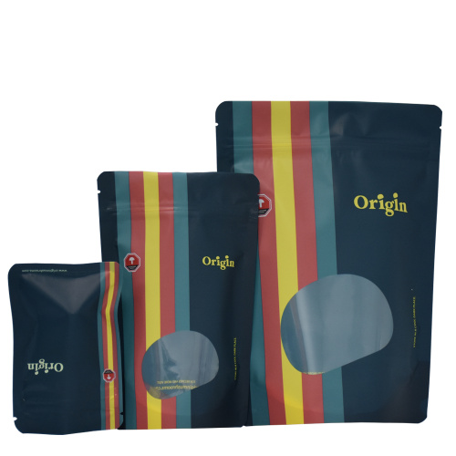 biodegradable stand up bag pouches with window