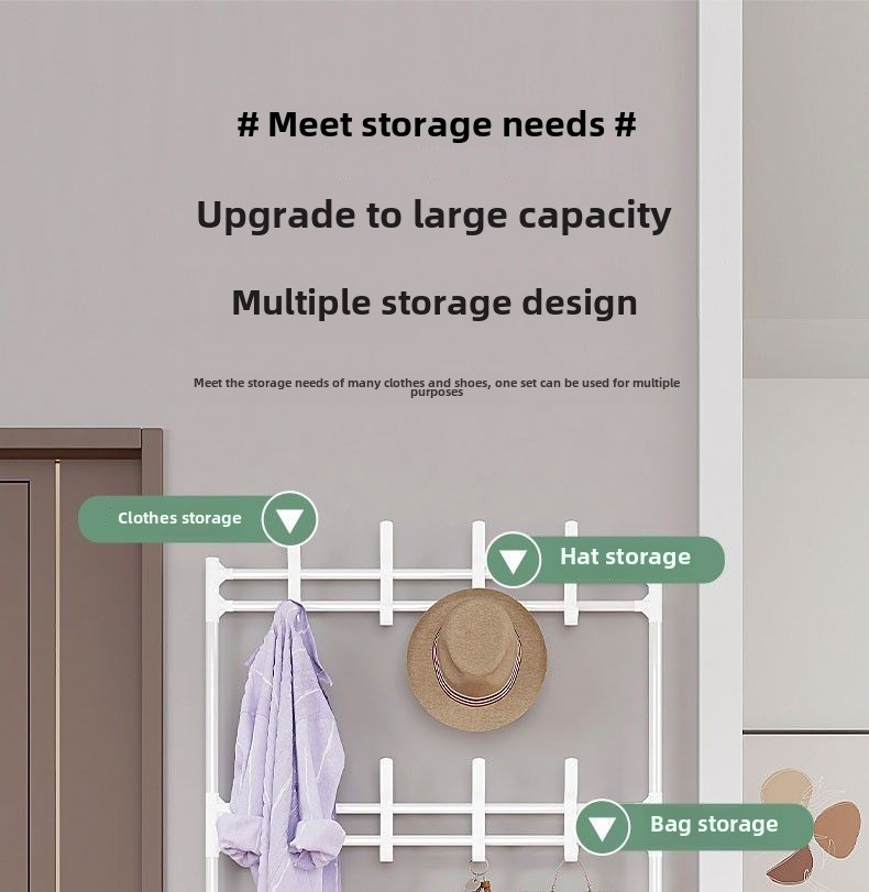 Multi-Layer Shoe & Coat Rack