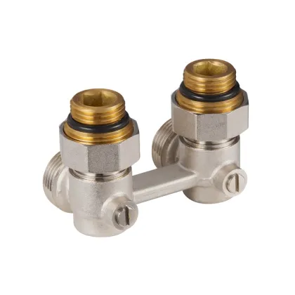 Brass Radiator H Valve for Radiant Floor Hydronic Heating - BJ36001-J