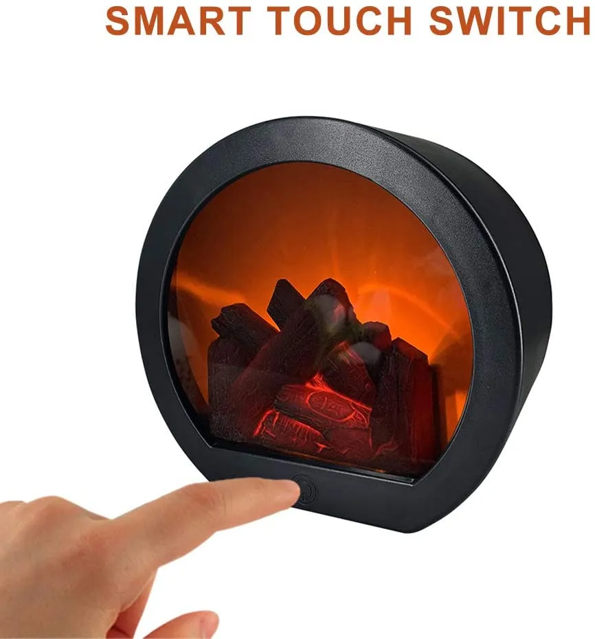 Touch interruptor LED decorativo USB Simulación recargable Flame LED Chileplace Linterna
