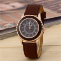 Gold Business Leather Watch for Women