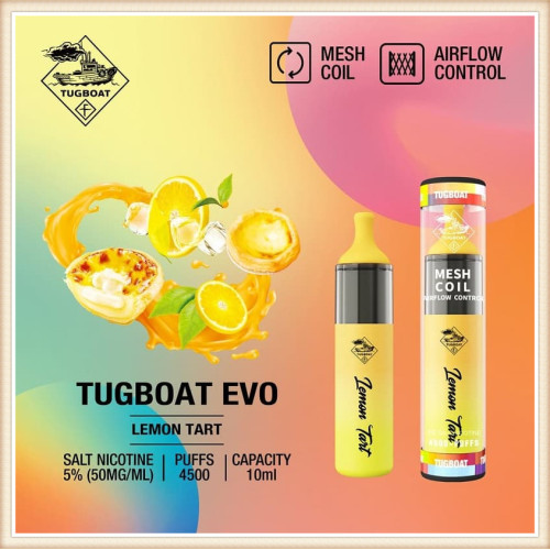 Portugal Tugboat Evo 4500 Puffs Vape desechable