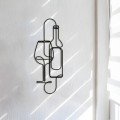 Pittura artistica realizzata a mano con linea in metallo per l'accento domestico