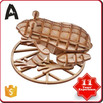 Custom mini jigsaw high quality wooden puzzle frog