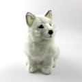 Mainan serigala putih realistis mewah