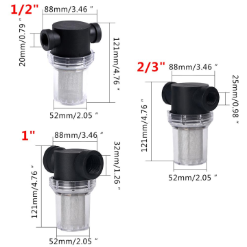 Wasserfilter Einlassfilter/3/4 -Zoll -Einlass -Wasserfilter