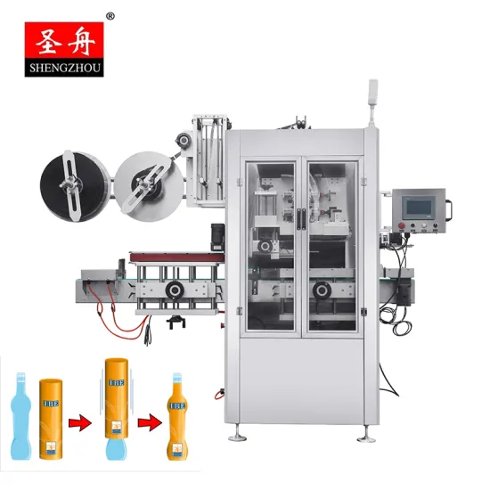 Automatic Round Bottle Shrink Sleeve Labeling Machine