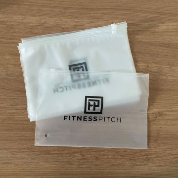Biodegradable Frosted Zipper Lock Bags for Clothing Packaging