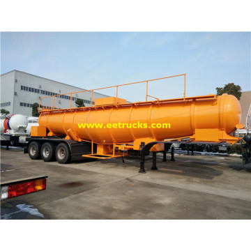 20000L Tri-axle Sulfuric Acid Road Tanker مقطورات