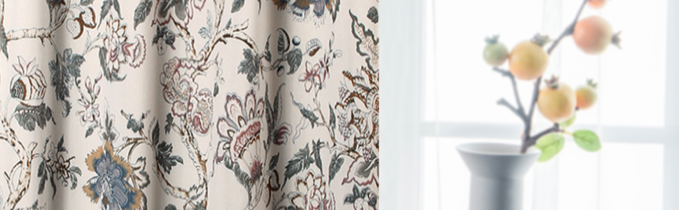 Elegant Floral Designs Curtains