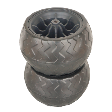 Economic Black Foam Tire 7x4 นิ้วรถเข็นชายหาดสำหรับการพับเกวียน