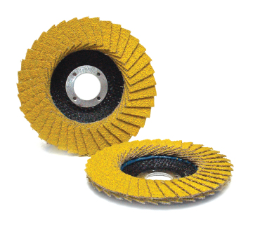 European Top Line Yellow Ceramic Flap Disc for Stainless Steel Grinding