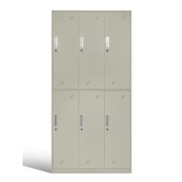 6 Door Steel Storage Lockers Changing Room