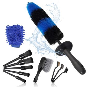 Car Wash Brush Set: 11PCS Automotive Cleaning Brushes for Vehicle Interior and Exterior Detailing