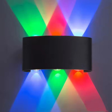IP65 Waterproof RGB Wall Mounted Outdoor Lamp - 2W to 12W Warm White Square Lighting