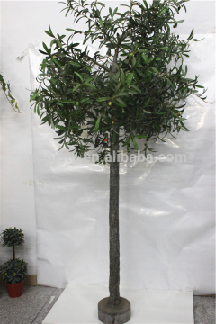 2m Height home make artificial Green plastic Olive Bonsai Tree E12 12M31