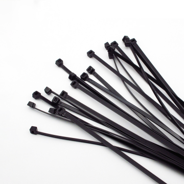 Nylon 66 Black Cable Ties - Self-Locking Fastening Tool for Secure Components
