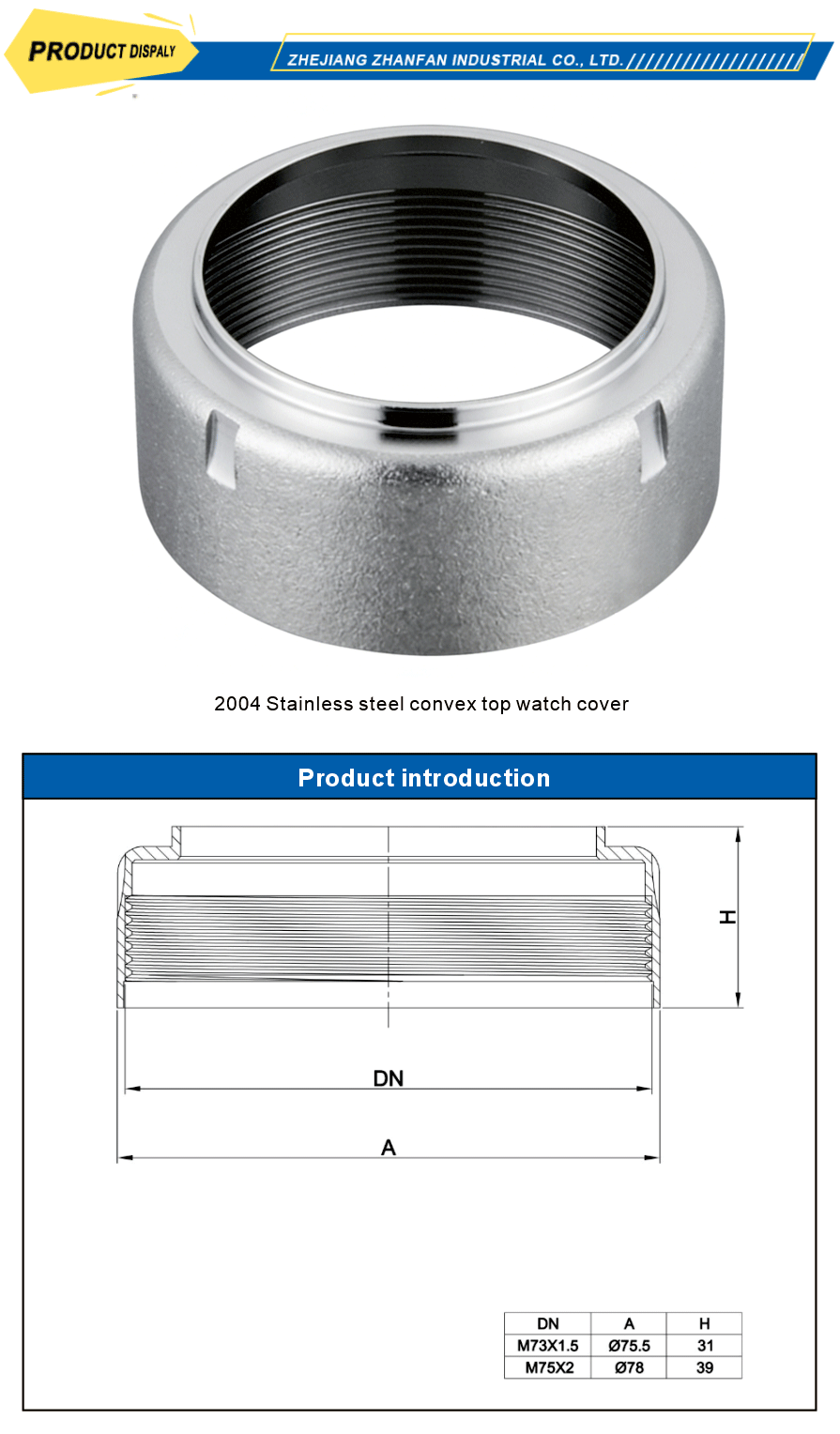 Water meter cover stainless steel dome
