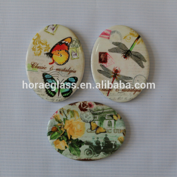 Oval fridge magnet for sublimation painting for household