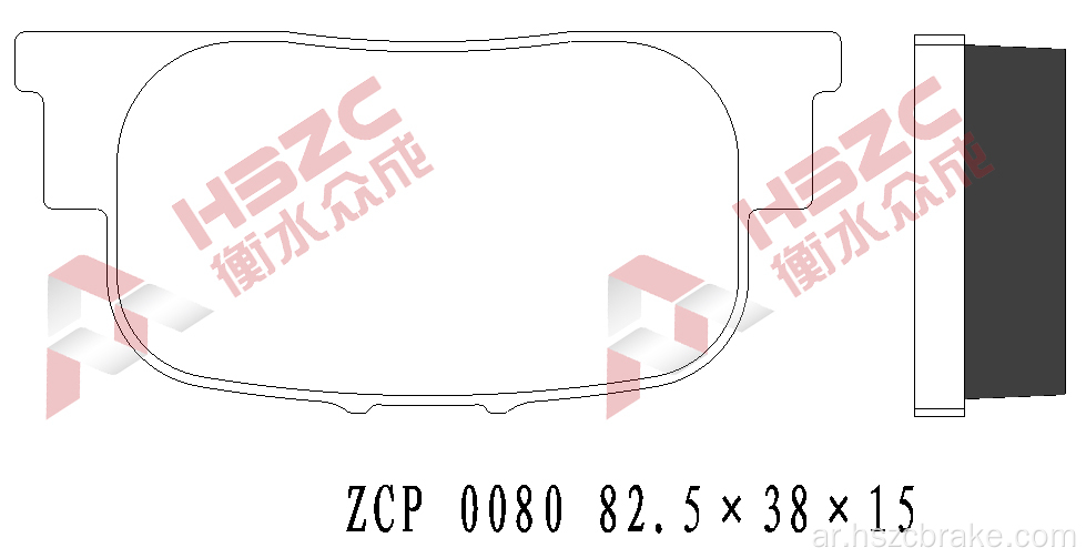 FMSI D835 CERAMIC BRAKE PAD TO TOYOTA