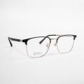 Black Designer Men Half Eye Glasses Frames