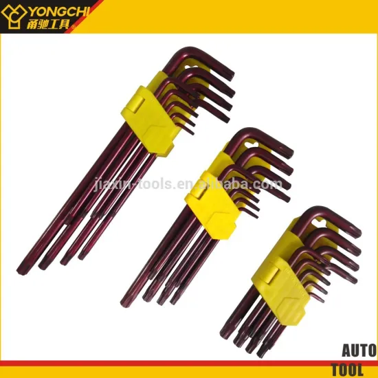 9pcs L type S2 star key wrench set