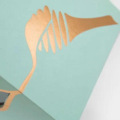 Custom Luxury Tiffany Rigid Cardboard Box Honey Packaging