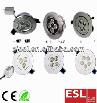 High Power 3*1w 4*1w 5*1w 7*1w 12*1w Led Ceiling Light/Downlight/spotlight Aluminum CE rohs