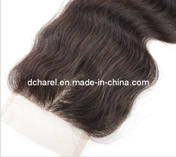 100% Brazilian Virgin Hair, Top Lace Closure Body Wave