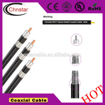Best coaxial cable , RG11 coaxial cable with message for outdoor cable tv camera with rohs ce iso9001 made in china wenzhou