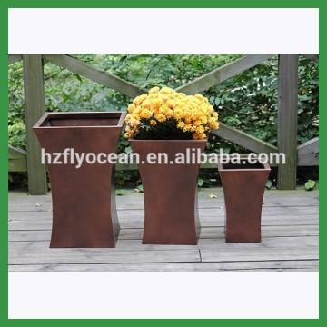 FO-9707 Galvanized Planter Zinc Flower Pot