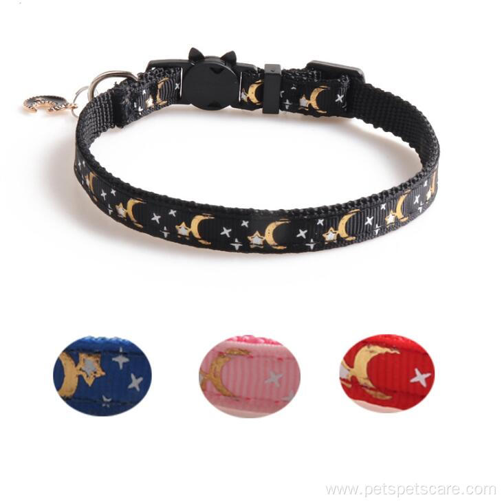 Eco Friendly Luxury Cloth Small Pet Cat Collar