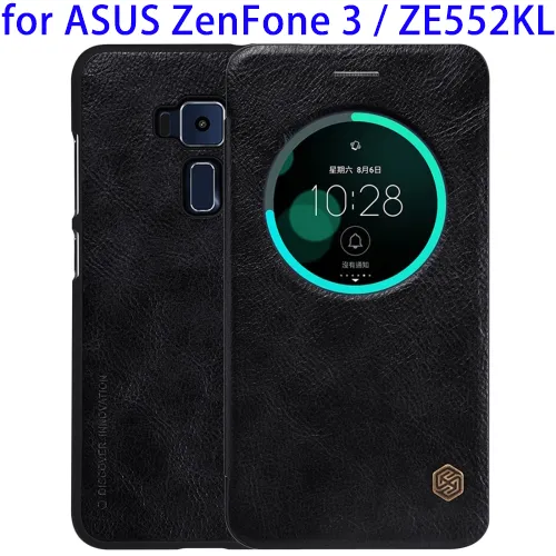 Business Style Leather Case for ASUS ZenFone 3 Case with Sleep / Wake-up Function