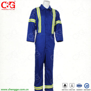 Nomex Fire Protective Coverall with Reflective Straps