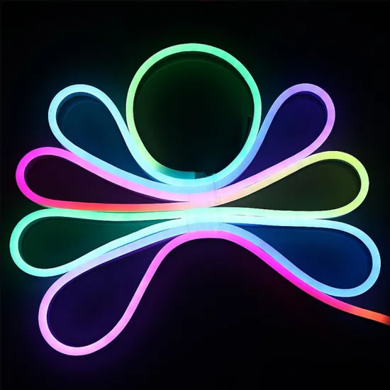 24V RGB LED Neon Light Strip for Night Club and Live Streaming