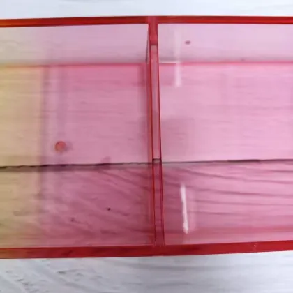 Choice Fun Clear Acrylic Drawer Storage Box with Post-It Note Clip