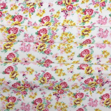 Viscose Rayon Fabric Daisy Floral Printed Fabric