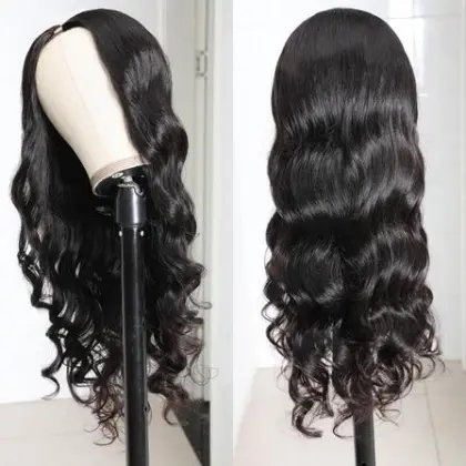 Body Wave U Part Human Hair Wig