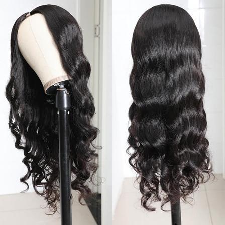 Body Wave U Part Human Hair Wig