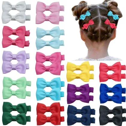 Wholesale Tiny Clip Hair Bows for Baby Girls