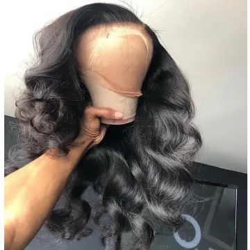 Full Hd 360 Lace Frontal Wig Cheap Brazilian Virgin Body Wave Human Hair Extension Transparent Lace Front Wig For Black Women