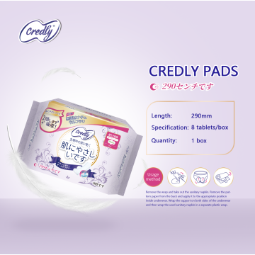 Negative Ionen -Sanitär -Servietten für gesündere Menstruation