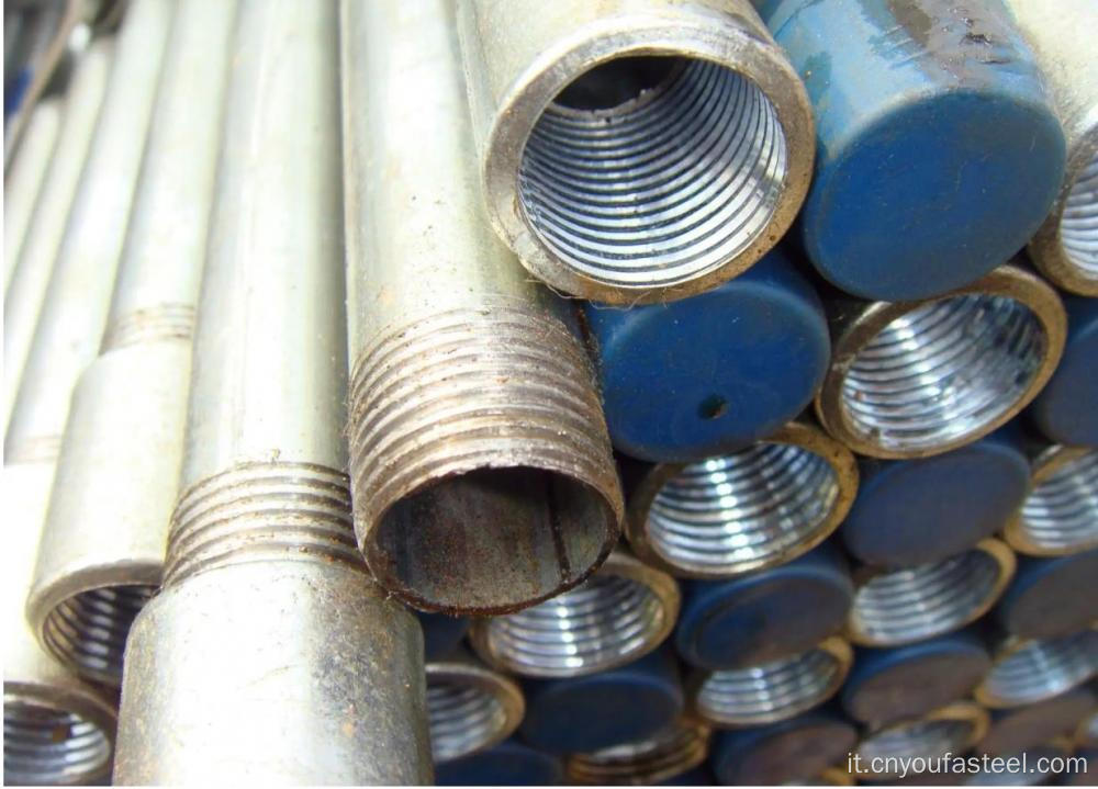 Tubo in acciaio filettato in acciaio al carbonio