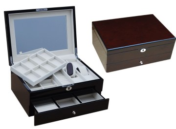 Vintage Jewelry Box With Drawer