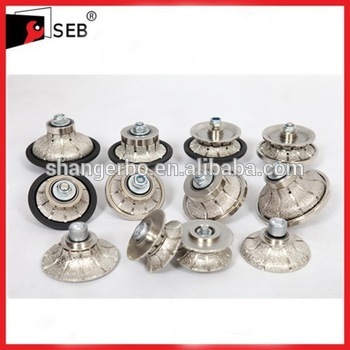 Vacuum brazed granite router bits