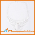 Triangle forme géométrie pendentif collier de mode collier en argent