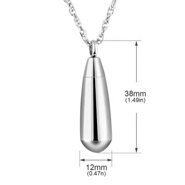 Irregular Shape Stainless Steel Pet Locket Pendant
