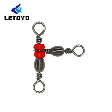 LETOYO Best Selling Fishing Tackle - Swivel Snap Accessory Barrel Triple Swivels Snap Chain Swivel