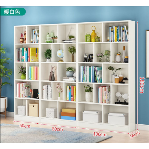 Large simple storage cabinet or bookshelf or corner cabinet combine